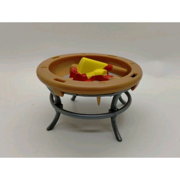 Dollhouse Fire Pit - 2012 My Life Camping Furniture Funrise Accessory - Picture 1 of 4